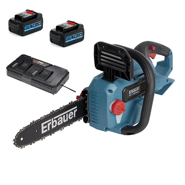 soldes en ligne Castorama Tronçonneuse Sur Batterie Erbauer ECSG18-Li 18V Guide 30 Cm (avec 2 Batteries Et Chargeur) 1