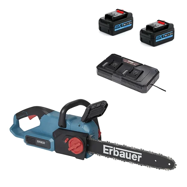 livraison la plus rapide Castorama Tronçonneuse Sur Batterie Erbauer ECSG3640-Li 18V Guide 40 Cm (avec 2 Batteries Et Chargeur) 1